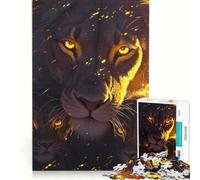 Rompecabezas de 1000 Piezas León con Sus Cachorros Juegos educativos decoración Perfecta cumpleaños y Navidad 38x52cm