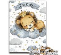 Rompecabezas de 1000 Piezas León Durmiente para Adultos y Adolescentes Un desafío difícil y antiestrés Ideal para Regalar a Toda la Familia (50x75cm)