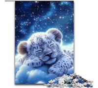 Rompecabezas de 1000 Piezas León Durmiente Rompecabezas de 1000 Piezas Un desafío para Adolescentes, Decorar el hogar o Regalar (tamaño 26x38cm)
