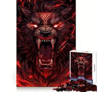 Rompecabezas de 1000 Piezas León Furioso Modo Bestia para Adolescentes, Ideal para desarrollar el Cerebro, Relajarse, Limpiar y armar Regalo navideño Ideal (38x52cm)