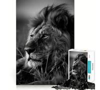 Rompecabezas de 1000 Piezas León majestuoso en Reposo para Adultos y Adolescentes Recuerda armarlo Lentamente y Disfruta de un Corte preciso Arte Coleccionable (38x26cm)