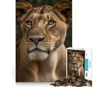 Rompecabezas de 1000 Piezas Leonas Protectoras Adolescentes - Juguete Inteligente para Fortalecer los Lazos Familiares - Corte Suave - Lista de Deseos de Santa Claus 38x26cm