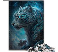 Rompecabezas de 1000 Piezas Leopardo Mágico para Adultos, navideño, con Ilustraciones humorísticas y Detalles (26x38cm)