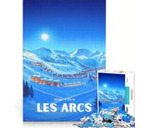 Rompecabezas de 1000 Piezas Les Arcs, Juegos relajantes, interacción Entre Padres e Hijos, Regalos para Amigos y Familiares 50x75cm