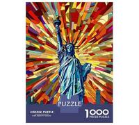 Rompecabezas De 1000 Piezas Liberty Picasso Cubism Art Rompecabezas para Adultos Juego Familiar Mejora La Memoria Oferta como Regalo para Toda La Familia 52x38cm/1000pcs