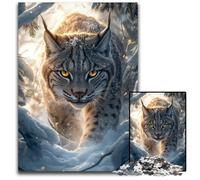 Rompecabezas de 1000 Piezas Lince, Juego Educativo, con póster a Juego y Hoja de Trivia para Mayores de 14 años, 26x38cm