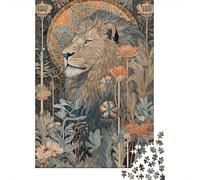 Rompecabezas De 1000 Piezas - Lion Wall Art Decor Rompecabezas para Adultos Juguetes De Bricolaje Oferta De Decoración Perfecta como Regalos para Toda La Familia 70x50cm/1000pcs