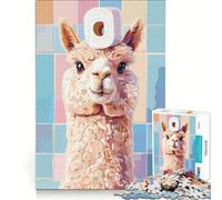 Rompecabezas de 1000 Piezas Llama con Papel higiénico en la Cabeza Juegos relajantes interacción Entre Padres e Hijos Regalos para Amigos y Familiares 38x52cm
