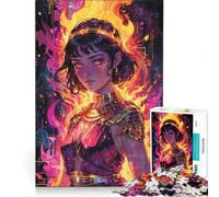 Rompecabezas de 1000 Piezas Llama Eterna︰ El Infierno Neón de Hestia, Juego Educativo, Actividades Divertidas en Casa, Regalo de Cumpleaños, Regalos de Viaje, 38x26cm