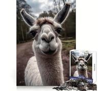Rompecabezas de 1000 Piezas Llama sonríe a la cámara para Adolescentes Ideal para Jugar en casa, con Material Grueso Regalo de cumpleaños (38x26cm)