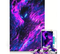 Rompecabezas de 1000 Piezas Llamas Místicas Juego Interactivo Regalo de Cumpleaños Cumpleaños y Navidad 38x52cm
