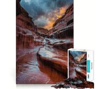 Rompecabezas de 1000 Piezas Lluvia en el Cañón para Adolescentes Juguete para ejercitar la Mente Juego en Grupo Arte y ensamblaje Regalo clásico (38x26cm)
