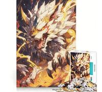 Rompecabezas de 1000 Piezas Lobo Criatura legendaria Juego práctico para ejercitar la Mente y Las Manos cumpleaños y Navidad 38x52cm