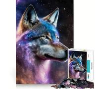 Rompecabezas de 1000 Piezas Lobo de la Nebulosa Mística para Adolescentes Ideal para Mejorar la Memoria, armar sin estrés y Regalar con cariño (38x52cm)