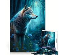 Rompecabezas de 1000 Piezas Lobo en el río para Adolescentes Estimula el Pensamiento lógico y el Tiempo Libre Diseño Limpio y Elegante (38x26cm)