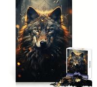 Rompecabezas de 1000 Piezas Lobo Enojado para Adolescentes Un Regalo Memorable, Ideal para Relajarse y divertirse (38x52cm)