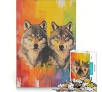 Rompecabezas de 1000 Piezas Lobos Son Gays Juego práctico interacción Entre Padres e Hijos colección de Artistas Bellas Artes 38x52cm