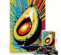 Rompecabezas de 1000 Piezas Locura de Aguacate para adultosRompecabezas inteligenteTiempo de relajaciónCierre finoRegalo único(38x26cm)