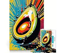 Rompecabezas de 1000 Piezas Locura de aguacates Juego de ingenio para ejercitar la Mente,Relajarse y divertirse en cumpleaños (38x26cm)