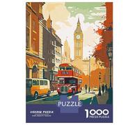 Rompecabezas De 1000 Piezas London City Rompecabezas para Adultos Juegos Familiares Ensamblaje De Patrones Cumpleaños Y Navidad 38x26cm/1000pcs