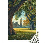 Rompecabezas De 1000 Piezas - London's Big Ben from A Park Rompecabezas para Adultos Juguetes De Bricolaje Oferta De Decoración Perfecta como Regalos para Toda La Familia 52x38cm/1000pcs