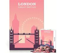 Rompecabezas de 1000 Piezas Londres Clean Fit Decor Logic Fun Toy Cozy Time Play Christmas Art Piece 38x26cm