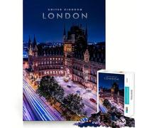 Rompecabezas de 1000 Piezas,Londres,Reino Unido Juguete Divertido para Resolver Problemas,Ideal para Momentos de Tranquilidad (38x52cm)