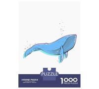 Rompecabezas De 1000 Piezas Lonely Whale Rompecabezas para Adultos Juego Familiar Mejora La Memoria Oferta como Regalo para Toda La Familia 70x50cm/1000pcs