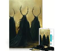 Rompecabezas de 1000 Piezas Los Tres Druidas Errantes para Adultos Juguete Mental Relajante y Divertido Corte Premium Regalo de cumpleaños 50x75cm