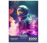 Rompecabezas De 1000 Piezas Lost Astronaut Rompecabezas para Adultos Juego De Ingenio Análisis Y Lógica Interacción Entre Padres E Hijos 38x26cm/1000pcs
