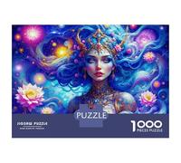 Rompecabezas De 1000 Piezas Lotus Princess in The Cosmic Dream Rompecabezas para Adultos Juego De Ingenio Carrera De Velocidad De Manos Cumpleaños Y Navidad 52x38cm/1000pcs