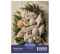 Rompecabezas De 1000 Piezas Love Conquers All Shells Rompecabezas para Adultos Juegos Familiares Ensamblaje De Patrones Cumpleaños Y Navidad 52x38cm/1000pcs
