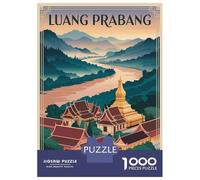 Rompecabezas De 1000 Piezas Luang Prabang Travel Rompecabezas para Adultos Juego Práctico para Aliviar El Estrés Cumpleaños Y Navidad 52x38cm/1000pcs