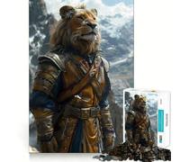 Rompecabezas de 1000 Piezas Luchadores de Leones Adolescentes, Juguete Inteligente para Fortalecer los Lazos Familiares, Corte Suave, Lista de Deseos de Papá Noel 38x26cm