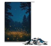Rompecabezas de 1000 Piezas Luciérnagas en una Noche de Verano de Madera para niños Ideal para interacción Entre Padres e Hijos (38 x 26 cm)