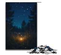 Rompecabezas de 1000 Piezas Luciérnagas en una Noche de Verano para Adultos. Diversión Familiar. Juego Familiar para aliviar el estrés. Rompecabezas difícil. 1000 Piezas (38 x 26 cm).