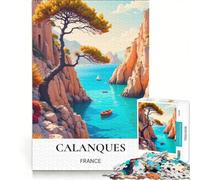 Rompecabezas de 1000 Piezas: Lugares Secretos del Sur de Francia, decoración de Pared, Ideal para Reducir el estrés, Perfecto como Regalo 50x75cm