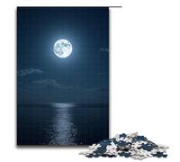 Rompecabezas de 1000 Piezas Luna Brillante a lo Largo de mil Millas Adultos Ideal para Navidad con Papá Noel para Adolescentes a Partir de 14 años 1000 Piezas (75 x 50 cm)