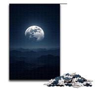 Rompecabezas de 1000 Piezas Luna Brillante a lo Largo de mil Millas para Adultos Juego desafiante de Madera 1000 Piezas (75 x 50 cm)