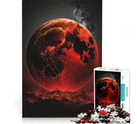 Rompecabezas de 1000 Piezas Luna de Sangre, Juguete Educativo, Interesante para Reducir el estrés, para Mejorar el Amor Entre Parejas 38x26cm
