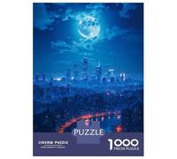Rompecabezas De 1000 Piezas Lunar Metropolis Rompecabezas para Adolescentes Juguetes Antiestrés Decoración Perfecta Cumpleaños 38x26cm/1000pcs