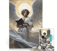 Rompecabezas de 1000 Piezas Luz de la Verdad de Dios Arcángel Uriel Juegos educativos decoración Perfecta cumpleaños y Navidad 50x75cm