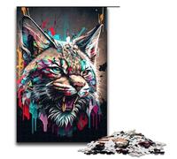 Rompecabezas de 1000 Piezas Lynx Panorama Set Right Puzzles para Adultos Rompecabezas de Madera Juegos Familiares 75x50cm