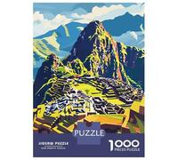 Rompecabezas De 1000 Piezas Machu Picchu Landscape Rompecabezas para Adultos Juego Familiar Decoración Perfecta Cumpleaños Y Navidad 52x38cm/1000pcs