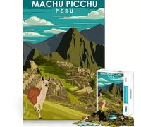 Rompecabezas de 1000 Piezas Machu Picchu Perú,Arte de Corte preciso,Juguete para desarrollar la Capacidad cognitiva,diversión para el Tiempo Libre, Tranquilo (38x26cm)