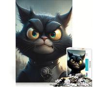 Rompecabezas de 1000 Piezas Mad Cat Juguete Educativo Carrera de Velocidad Manual con Piezas de Formas aleatorias Que encajan Perfectamente 38x26cm