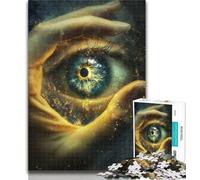 Rompecabezas de 1000 Piezas Magic Eye para Adolescentes y Adultos, con póster y Hoja de Trivia a Juego para Mayores de 14 años, 50x75cm