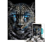Rompecabezas de 1000 Piezas Magic Frost Leopardo Difícil y desafiante Análisis y lógica Juguetes DIY para Mayores de 14 años 38x52cm