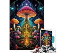 Rompecabezas de 1000 Piezas Mágica de Hongos en Metal para Adultos Juego de ingenio para Pasar el rato en casa Durante Las Vacaciones Ideal para cumpleaños y Navidad (Tamaño 38x26cm)