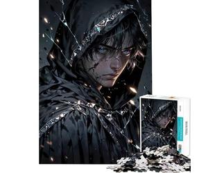 Rompecabezas de 1000 Piezas Mago Azur ︰ Desafío de Inteligencia Cerebral con Cicatrices de Batalla Juguetes adictivos Juego Imposible Alivia el estrés Ideas de Regalos (Tamaño 75x50cm)